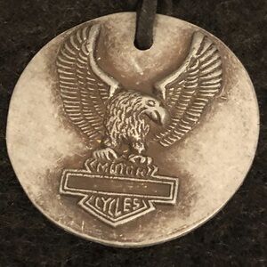 Eagle pendant necklace on long cord